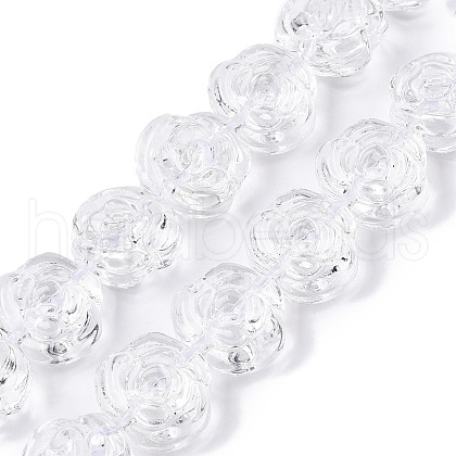 Transparent Glass Beads Strands GLAA-N001-54-1