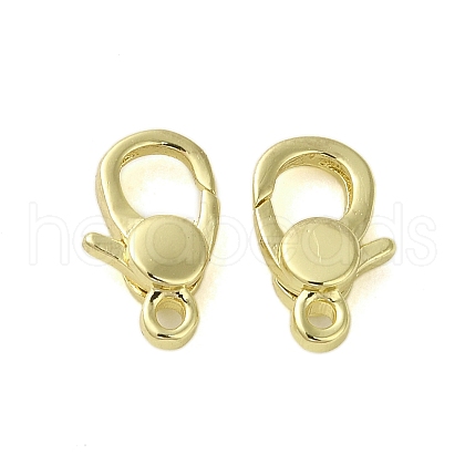 Brass Lobster Claw Clasps KK-B089-27G-1