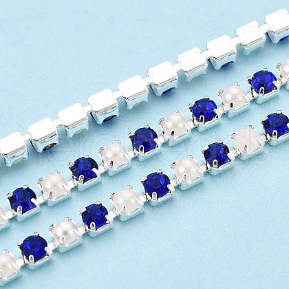 Iron Rhinestone Cup Chains CH-N005-02B-1