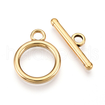 Ion Plating(IP) 304 Stainless Steel Toggle Clasps STAS-N109-27G-1
