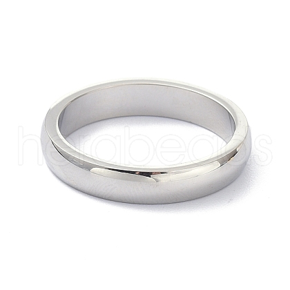 Non-Tarnish 4mm Polished Plain Dome Finger Ring for Girl Women RJEW-C012-06E-P-1