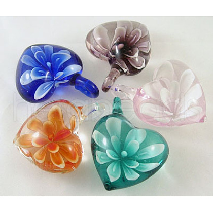 Lampwork Pendants X-DP050Y-1