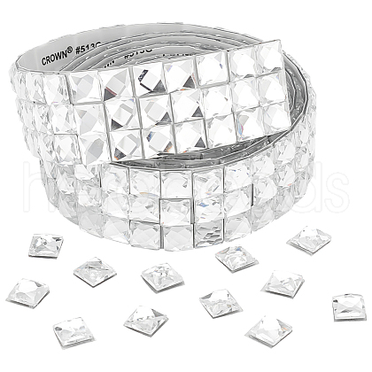 2 Yards Hotfix Rhinestone Trimming DIY-WH0504-150C-1