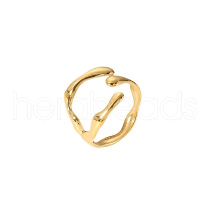 Unique Stainless Steel Cuff Rings for Women JJ5064-2-1