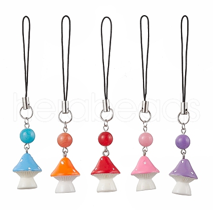 Opaque Resin Pendant Decorations HJEW-JM01712-1