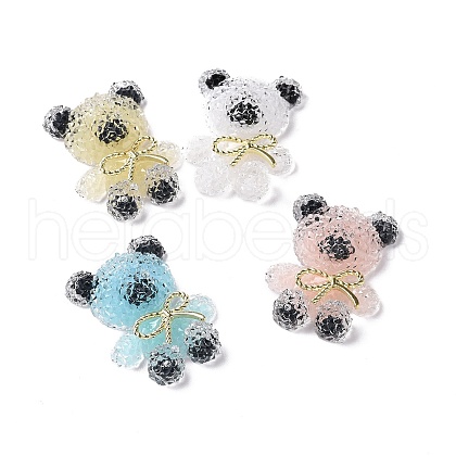 Opaque Resin Cabochons RESI-G062-04-1