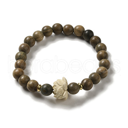 Wood Bead Bracelets BJEW-B080-33-1