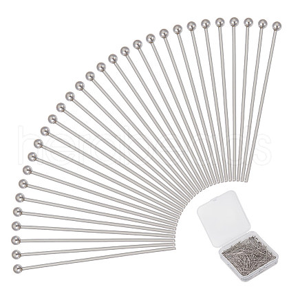 Unicraftale 400Pcs 304 Stainless Steel Ball Head Pins STAS-UN0049-22-1
