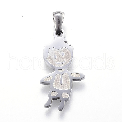 Tarnish Resistant 304 Stainless Steel Pendants STAS-K162-031P-1