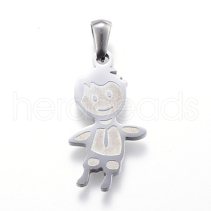 304 Stainless Steel Pendants STAS-K162-031P-1