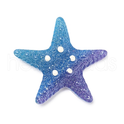 Gradient Color Opaque Resin Decoden Cabochons CRES-P036-01A-02-1