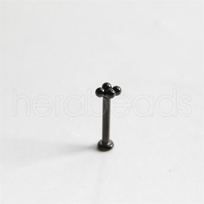 Stainless Steel Threadless Labrets Piercing Jewelry WG7C8D4-02-1