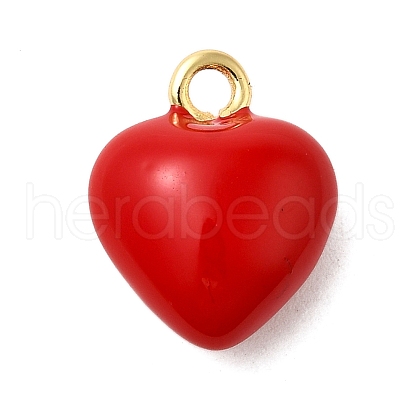 Brass Enamel Charms KK-P303-11G-1