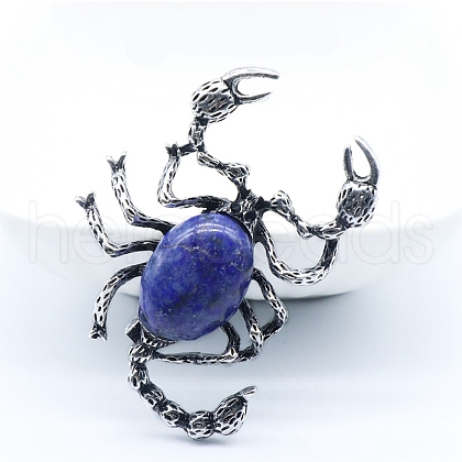 Natural Lapis Lazuli Big Pendants PW-WGB167E-04-1