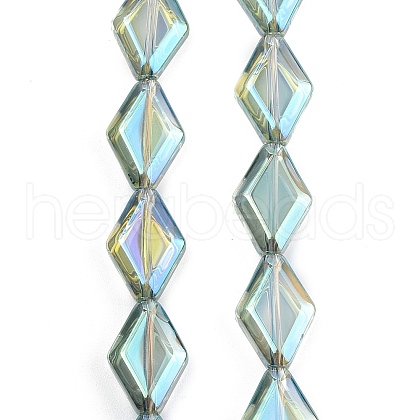 Electroplate Glass Beads Strands EGLA-B010-01A-FR02-1