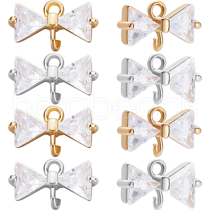 Beebeecraft 20Pcs 2 Colors Brass Connector Charms KK-BBC0014-45-1