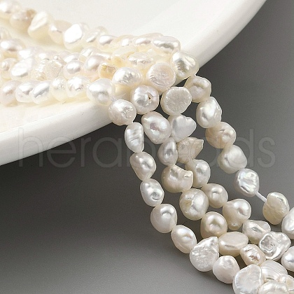 Natural Cultured Freshwater Pearl Beads Strands PEAR-A006-02B-1