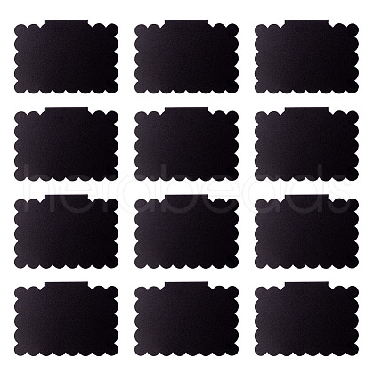 Erasable PVC Food Label Display Chalkboard Clip AJEW-TAC0034-06-1