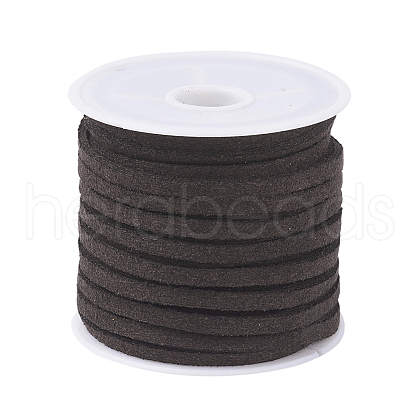 Coconut Brown Flat Faux Suede Cord X-LW-R003-07-1