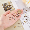   90Pcs 6 Colors Column Brass Screw Clasps FIND-PH0021-83-3