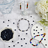 SUNNYCLUE 300Pcs 2-Hole Opaque Glass Seed Beads SEED-SC0001-19-4