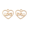 Long-Lasting Plated Brass Charms KK-K336-04KCG-1