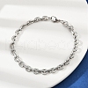 201 Stainless Steel Cuba Style Chian Bracelet for Men BJEW-B138-06P-01-2