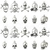 100Pcs 10 Styles Tibetan Style Alloy Pendants TIBEP-CJ0001-62-1