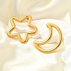 304 Stainless Steel Stud Earrings EJEW-B140-05G-2