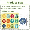 Paper Self Adhesive Gold Foil Embossed Stickers DIY-WH0434-012-2