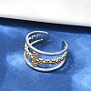 304 Stainless Steel Cuff Rings RJEW-S630-01GP-B-3