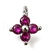 Brass Micro Pave Cubic Zirconia Pendants KK-D356-07E-P-1