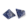 Natural & Synthetic Mixed Gemstone Orgonite Pyramid Display Decorations G-C186-07-4
