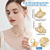 Beebeecraft 10Pcs Brass Micro Pave Clear Cubic Zirconia Charms KK-BBC0003-18-2