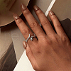 Snake 925 Sterling Silver Micro Pave Cubic Zirconia Cuff Rings for Women FS-WG9DA92-01-3