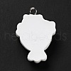 Opaque Resin Pendants RESI-G043-F06-4