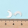 925 Sterling Silver Moon Chain Extender Drops STER-P053-06S-4