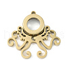 Ion Plating(IP) 304 Stainless Stee Locket Pendants STAS-S132-02G-1