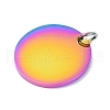 Ion Plating(IP) 304 Stainless Steel Pendants STAS-I311-32G-RC-2