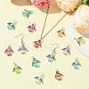 100Pcs Acrylic Alloy Pendants PALLOY-CJ00045-6