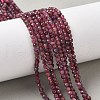 Natural Red Tourmaline Beads Strands G-RM250101-B36-5