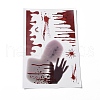 Halloween Theme PVC Static Stickers DIY-F133-09-1