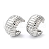 Non-Tarnish 304 Stainless Steel Round Stud Earrings for Women EJEW-K244-26P-1