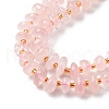 Natural Rose Quartz Beads Strands G-RM250109-A17-3