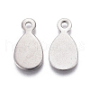 Tarnish Resistant 201 Stainless Steel Stamping Blank Tag Charms STAS-F207-21P-2