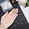 Unicraftale 200Pcs Eco-Friendly Plastic Earring Hooks with 304 Stainless Steel Round Beads STAS-UN0036-30-2