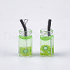 Glass Bottle Pendants X-CRES-N017-06F-2