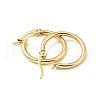 Vacuum Plating 201 Stainless Steel Hoop Earrings with 304 Stainless Steel Pins for Women EJEW-D279-12G-05-2