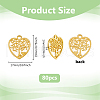 DICOSMETIC 80Pcs Alloy Pendants FIND-DC0006-10G-2