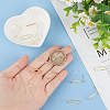 BENECREAT 10Pcs Hollow Oval Rack Plating Brass Stud Earring Findings KK-BC0013-46A-3